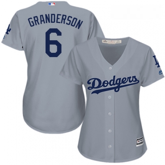 Womens Majestic Los Angeles Dodgers 6 Curtis Granderson Replica Grey Road Cool Base MLB Jersey Womens Majestic Los Angeles Dodgers 6 Curtis Granderson Replica Grey Road Cool Base MLB Jersey
