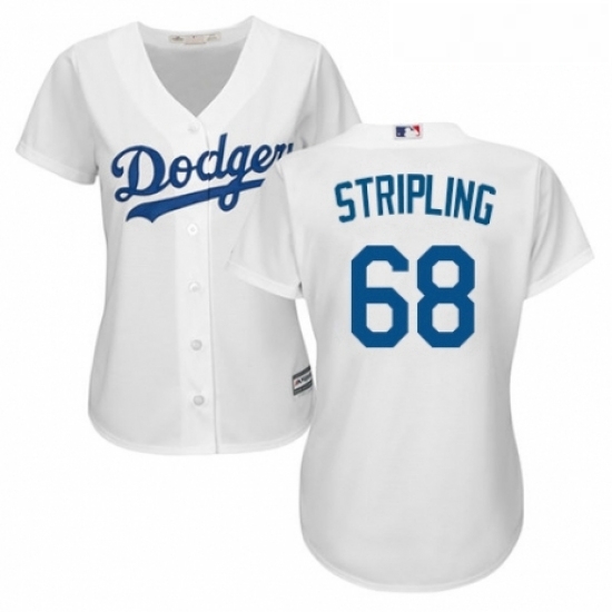 Womens Majestic Los Angeles Dodgers 68 Ross Stripling Authentic White Home Cool Base MLB Jersey Womens Majestic Los Angeles Dodgers 68 Ross Stripling Authentic White Home Cool Base MLB Jersey