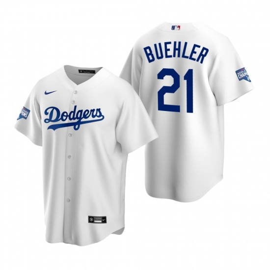 Youth Los Angeles Dodgers 21 Walker Buehler White 2020 World Series Champions Replica Jersey Youth Los Angeles Dodgers 21 Walker Buehler White 2020 World Series Champions Replica Jersey