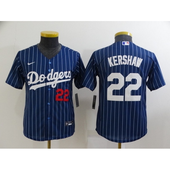 Youth Los Angeles Dodgers 22 Clayton Kershaw Blue Stitched Jersey Youth Los Angeles Dodgers 22 Clayton Kershaw Blue Stitched Jersey