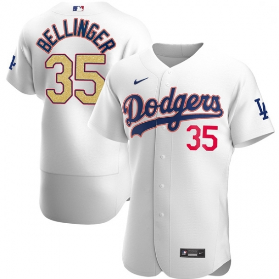Youth Los Angeles Dodgers Cody Bellinger 35 Gold Program Designed Edition White Flex Base Stitched Jersey Youth Los Angeles Dodgers Cody Bellinger 35 Gold Program Designed Edition White Flex Base Stitched Jersey