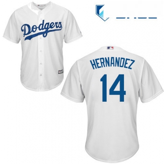 Youth Majestic Los Angeles Dodgers 14 Enrique Hernandez Authentic White Home Cool Base MLB Jersey Youth Majestic Los Angeles Dodgers 14 Enrique Hernandez Authentic White Home Cool Base MLB Jersey