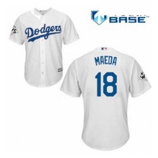Youth Majestic Los Angeles Dodgers 18 Kenta Maeda Replica White Home 2017 World Series Bound Cool Base MLB Jersey Youth Majestic Los Angeles Dodgers 18 Kenta Maeda Replica White Home 2017 World Series Bound Cool Base MLB Jersey