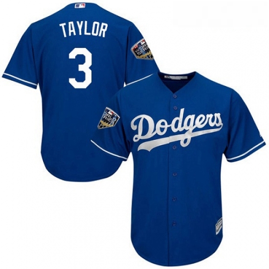Youth Majestic Los Angeles Dodgers 3 Chris Taylor Authentic Royal Blue Alternate Cool Base 2018 World Series MLB Jersey Youth Majestic Los Angeles Dodgers 3 Chris Taylor Authentic Royal Blue Alternate Cool Base 2018 World Series MLB Jersey