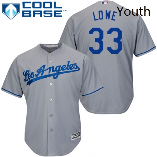 Youth Majestic Los Angeles Dodgers 33 Mark Lowe Authentic Grey Road Cool Base MLB Jersey Youth Majestic Los Angeles Dodgers 33 Mark Lowe Authentic Grey Road Cool Base MLB Jersey