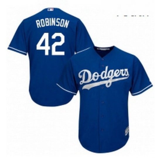 Youth Majestic Los Angeles Dodgers 42 Jackie Robinson Replica Royal Blue Alternate Cool Base MLB Jersey Youth Majestic Los Angeles Dodgers 42 Jackie Robinson Replica Royal Blue Alternate Cool Base MLB Jersey