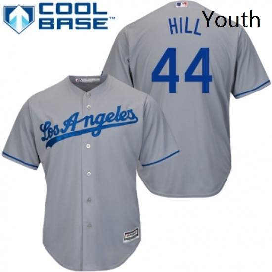 Youth Majestic Los Angeles Dodgers 44 Rich Hill Authentic Grey Road Cool Base MLB Jersey Youth Majestic Los Angeles Dodgers 44 Rich Hill Authentic Grey Road Cool Base MLB Jersey