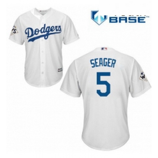 Youth Majestic Los Angeles Dodgers 5 Corey Seager Authentic White Home 2017 World Series Bound Cool Base MLB Jersey Youth Majestic Los Angeles Dodgers 5 Corey Seager Authentic White Home 2017 World Series Bound Cool Base MLB Jersey