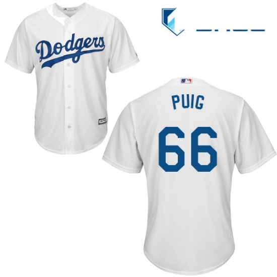 Youth Majestic Los Angeles Dodgers 66 Yasiel Puig Authentic White Home Cool Base MLB Jersey Youth Majestic Los Angeles Dodgers 66 Yasiel Puig Authentic White Home Cool Base MLB Jersey