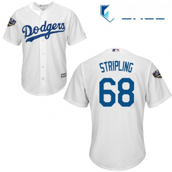 Youth Majestic Los Angeles Dodgers 68 Ross Stripling Authentic White Home Cool Base 2018 World Series MLB Jersey Youth Majestic Los Angeles Dodgers 68 Ross Stripling Authentic White Home Cool Base 2018 World Series MLB Jersey