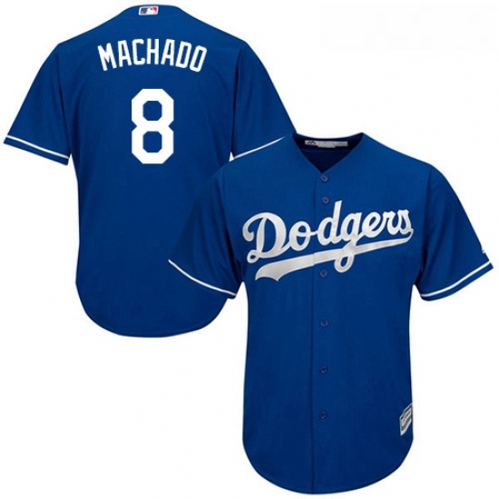 Youth Majestic Los Angeles Dodgers 8 Manny Machado Authentic Royal Blue Alternate Cool Base MLB Jerse Youth Majestic Los Angeles Dodgers 8 Manny Machado Authentic Royal Blue Alternate Cool Base MLB Jerse
