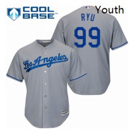 Youth Majestic Los Angeles Dodgers 99 Hyun Jin Ryu Authentic Grey Road Cool Base MLB Jersey Youth Majestic Los Angeles Dodgers 99 Hyun Jin Ryu Authentic Grey Road Cool Base MLB Jersey