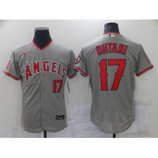Men Los Angeles Angels 17 Shohei Ohtani Men Nike Gray Home 2020 Flex Base Player MLB Jersey Men Los Angeles Angels 17 Shohei Ohtani Men Nike Gray Home 2020 Flex Base Player MLB Jersey