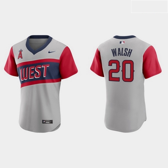Men Los Angeles Angels 20 Jared Walsh Men Nike Gray 2021 Little League Classic Authentic MLB Jersey Men Los Angeles Angels 20 Jared Walsh Men Nike Gray 2021 Little League Classic Authentic MLB Jersey