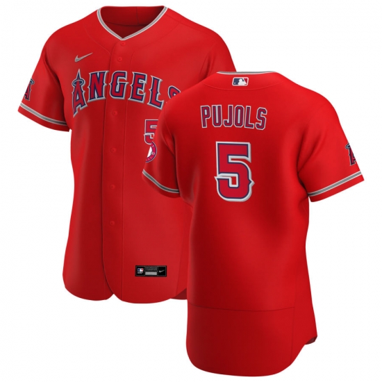 Men Los Angeles Angels 5 Albert Pujols Men Nike Red Alternate 2020 Flex Base Player MLB Jersey Men Los Angeles Angels 5 Albert Pujols Men Nike Red Alternate 2020 Flex Base Player MLB Jersey