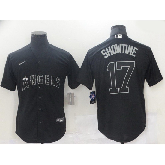 Men Men Los Angeles Angels 17 Ohtani Black nickname 2021 Nike MLB Jersey Men Men Los Angeles Angels 17 Ohtani Black nickname 2021 Nike MLB Jersey