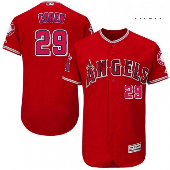 Mens Majestic Los Angeles Angels of Anaheim 29 Rod Carew Authentic Red Alternate Cool Base MLB Jersey Mens Majestic Los Angeles Angels of Anaheim 29 Rod Carew Authentic Red Alternate Cool Base MLB Jersey