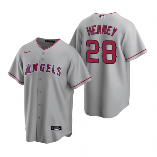 Mens Nike Los Angeles Angels 28 Andrew Heaney Gray Road Stitched Baseball Jersey Mens Nike Los Angeles Angels 28 Andrew Heaney Gray Road Stitched Baseball Jersey
