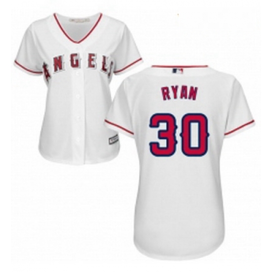 Womens Majestic Los Angeles Angels of Anaheim 30 Nolan Ryan Authentic White Home Cool Base MLB Jersey Womens Majestic Los Angeles Angels of Anaheim 30 Nolan Ryan Authentic White Home Cool Base MLB Jersey