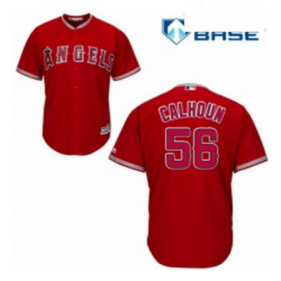 Womens Majestic Los Angeles Angels of Anaheim 56 Kole Calhoun Replica Red Alternate MLB Jersey Womens Majestic Los Angeles Angels of Anaheim 56 Kole Calhoun Replica Red Alternate MLB Jersey