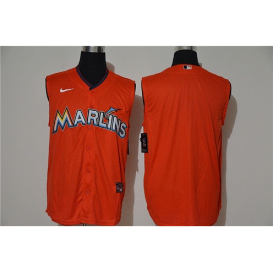 Marlins Blank Orange Nike Cool Base Sleeveless Jersey Marlins Blank Orange Nike Cool Base Sleeveless Jersey