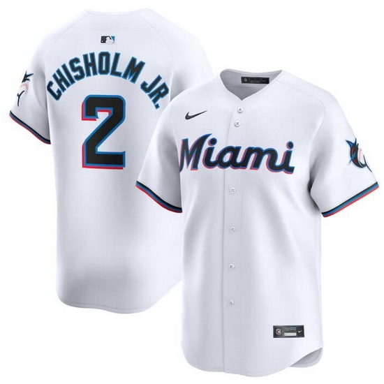 Men Miami Marlins 2 Jazz Chisholm Jr White 2024 Home Limited Stitched Baseball Jersey Men Miami Marlins 2 Jazz Chisholm Jr White 2024 Home Limited Stitched Baseball Jersey