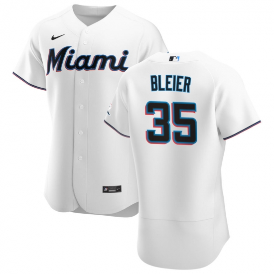 Men Miami Marlins 35 Richard Bleier Men Nike White Home 2020 Flex Base Player MLB Jersey Men Miami Marlins 35 Richard Bleier Men Nike White Home 2020 Flex Base Player MLB Jersey