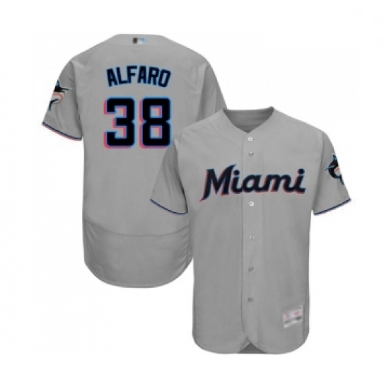 Mens Miami Marlins 38 Jorge Alfaro Grey Road Flex Base Authentic Collection Baseball Jersey Mens Miami Marlins 38 Jorge Alfaro Grey Road Flex Base Authentic Collection Baseball Jersey