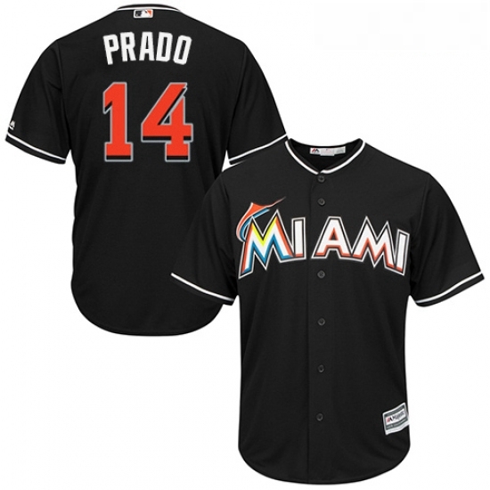 Youth Majestic Miami Marlins 14 Martin Prado Authentic Black Alternate 2 Cool Base MLB Jersey Youth Majestic Miami Marlins 14 Martin Prado Authentic Black Alternate 2 Cool Base MLB Jersey