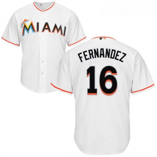 Youth Majestic Miami Marlins 16 Jose Fernandez Replica White Home Cool Base MLB Jersey Youth Majestic Miami Marlins 16 Jose Fernandez Replica White Home Cool Base MLB Jersey