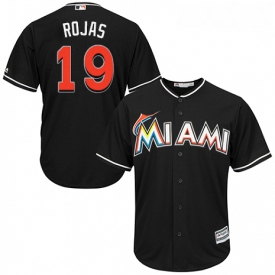 Youth Majestic Miami Marlins 19 Miguel Rojas Authentic Black Alternate 2 Cool Base MLB Jersey Youth Majestic Miami Marlins 19 Miguel Rojas Authentic Black Alternate 2 Cool Base MLB Jersey