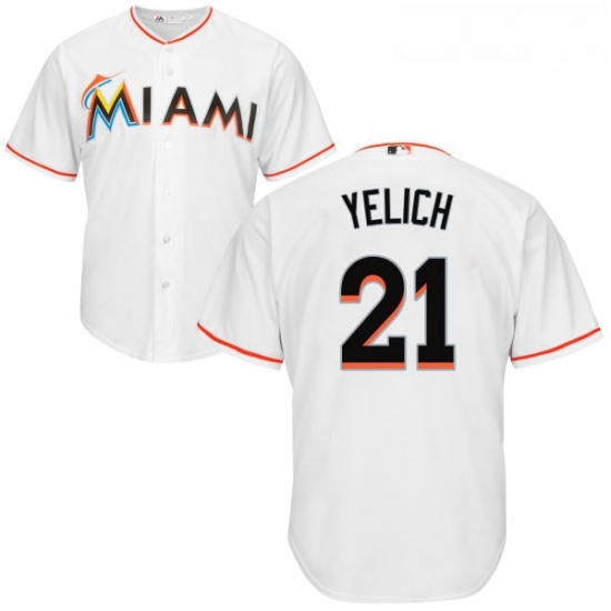 Youth Majestic Miami Marlins 21 Christian Yelich Authentic White Home Cool Base MLB Jersey Youth Majestic Miami Marlins 21 Christian Yelich Authentic White Home Cool Base MLB Jersey