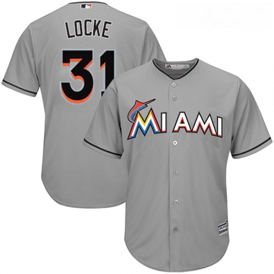Youth Majestic Miami Marlins 31 Jeff Locke Authentic Grey Road Cool Base MLB Jersey Youth Majestic Miami Marlins 31 Jeff Locke Authentic Grey Road Cool Base MLB Jersey