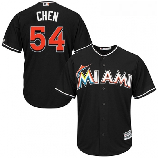 Youth Majestic Miami Marlins 54 Wei Yin Chen Replica Black Alternate 2 Cool Base MLB Jersey Youth Majestic Miami Marlins 54 Wei Yin Chen Replica Black Alternate 2 Cool Base MLB Jersey