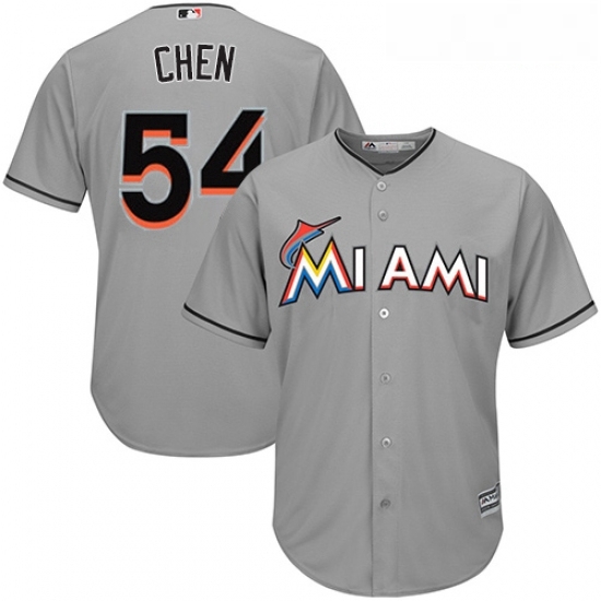 Youth Majestic Miami Marlins 54 Wei Yin Chen Replica Grey Road Cool Base MLB Jersey Youth Majestic Miami Marlins 54 Wei Yin Chen Replica Grey Road Cool Base MLB Jersey