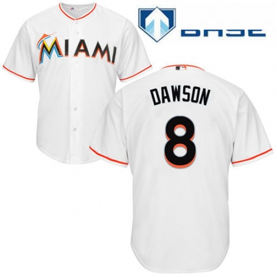 Youth Majestic Miami Marlins 8 Andre Dawson Authentic White Home Cool Base MLB Jersey Youth Majestic Miami Marlins 8 Andre Dawson Authentic White Home Cool Base MLB Jersey