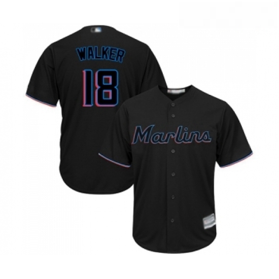 Youth Miami Marlins 18 Neil Walker Replica Black Alternate 2 Cool Base Baseball Jersey Youth Miami Marlins 18 Neil Walker Replica Black Alternate 2 Cool Base Baseball Jersey