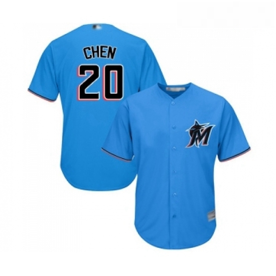 Youth Miami Marlins 20 Wei Yin Chen Replica Blue Alternate 1 Cool Base Baseball Jersey Youth Miami Marlins 20 Wei Yin Chen Replica Blue Alternate 1 Cool Base Baseball Jersey