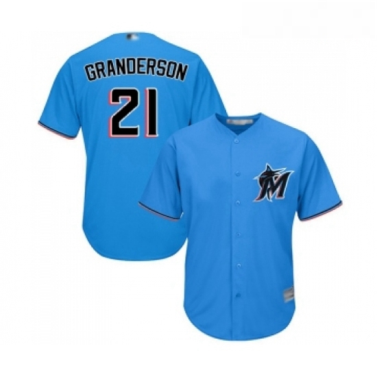 Youth Miami Marlins 21 Curtis Granderson Replica Blue Alternate 1 Cool Base Baseball Jersey Youth Miami Marlins 21 Curtis Granderson Replica Blue Alternate 1 Cool Base Baseball Jersey