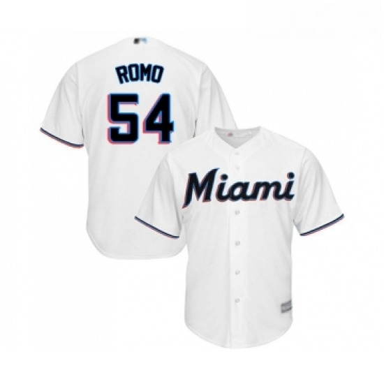 Youth Miami Marlins 54 Sergio Romo Replica White Home Cool Base Baseball Jersey Youth Miami Marlins 54 Sergio Romo Replica White Home Cool Base Baseball Jersey