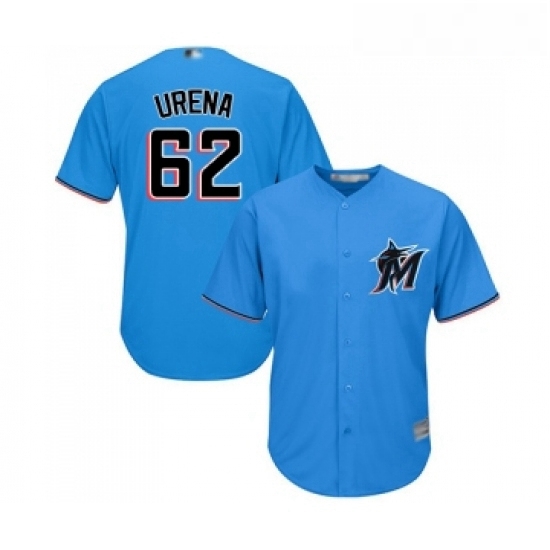 Youth Miami Marlins 62 Jose Urena Replica Blue Alternate 1 Cool Base Baseball Jersey Youth Miami Marlins 62 Jose Urena Replica Blue Alternate 1 Cool Base Baseball Jersey