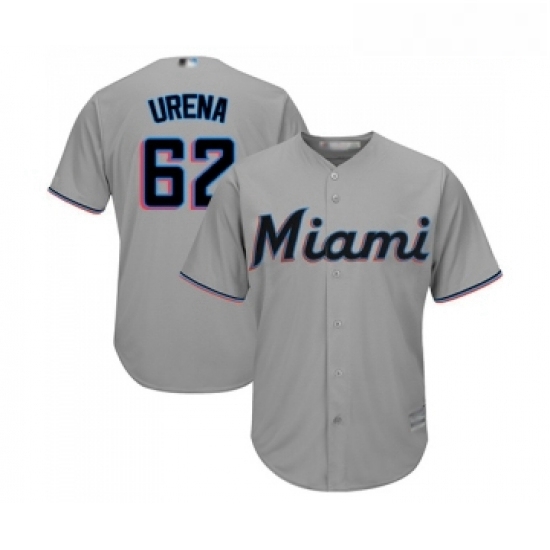Youth Miami Marlins 62 Jose Urena Replica Grey Road Cool Base Baseball Jersey Youth Miami Marlins 62 Jose Urena Replica Grey Road Cool Base Baseball Jersey