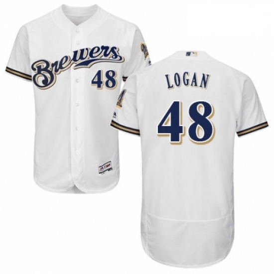 Mens Majestic Milwaukee Brewers 48 Boone Logan Navy Blue Alternate Flex Base Authentic Collection MLB Jersey Mens Majestic Milwaukee Brewers 48 Boone Logan Navy Blue Alternate Flex Base Authentic Collection MLB Jersey