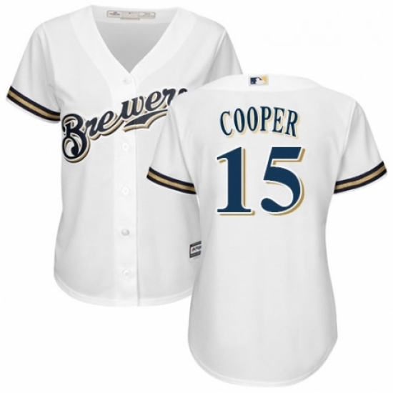 Womens Majestic Milwaukee Brewers 15 Cecil Cooper Replica Navy Blue Alternate Cool Base MLB Jersey Womens Majestic Milwaukee Brewers 15 Cecil Cooper Replica Navy Blue Alternate Cool Base MLB Jersey