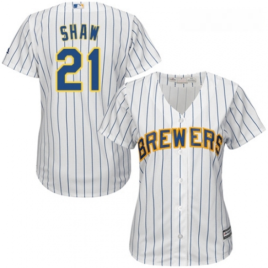 Womens Majestic Milwaukee Brewers 21 Travis Shaw Authentic White Alternate Cool Base MLB Jersey Womens Majestic Milwaukee Brewers 21 Travis Shaw Authentic White Alternate Cool Base MLB Jersey