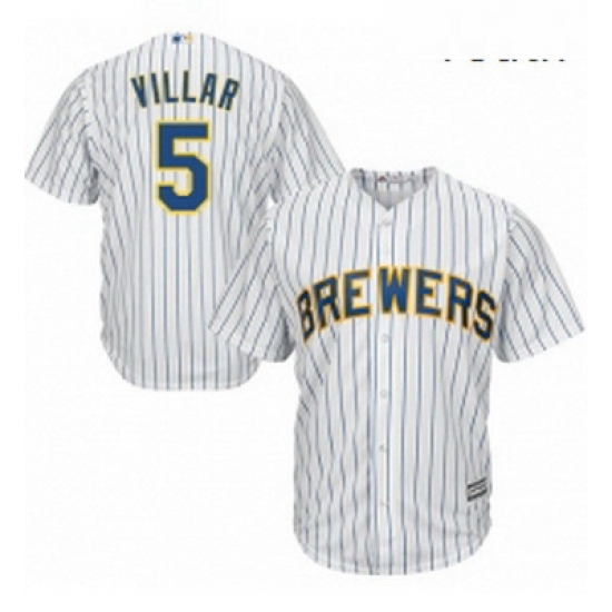 Youth Majestic Milwaukee Brewers 5 Jonathan Villar Replica White Alternate Cool Base MLB Jersey Youth Majestic Milwaukee Brewers 5 Jonathan Villar Replica White Alternate Cool Base MLB Jersey
