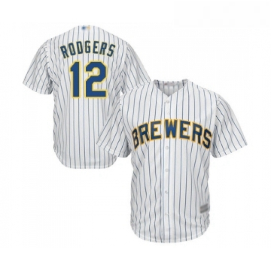 Youth Milwaukee Brewers 12 Aaron Rodgers Replica White Home Cool Base Baseball Jersey Youth Milwaukee Brewers 12 Aaron Rodgers Replica White Home Cool Base Baseball Jersey