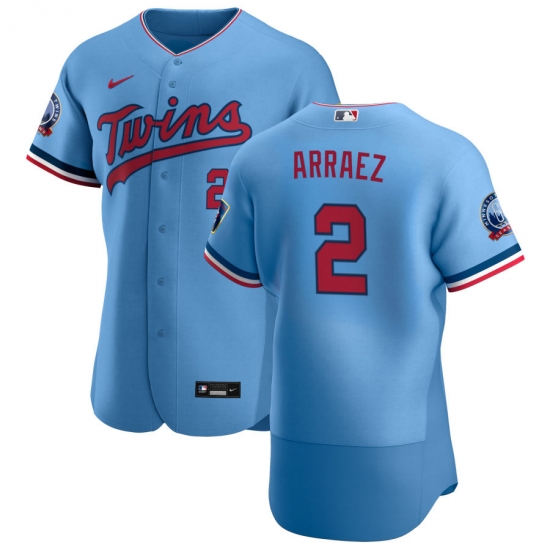Men Minnesota Twins 2 Luis Arraez Men Nike Light Blue Alternate 2020 60th Season Flex Base Team MLB Jersey Men Minnesota Twins 2 Luis Arraez Men Nike Light Blue Alternate 2020 60th Season Flex Base Team MLB Jersey