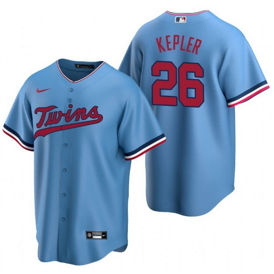 Men Minnesota Twins 26 Max Kepler Blue Cool Base Stitched Jerse Men Minnesota Twins 26 Max Kepler Blue Cool Base Stitched Jerse