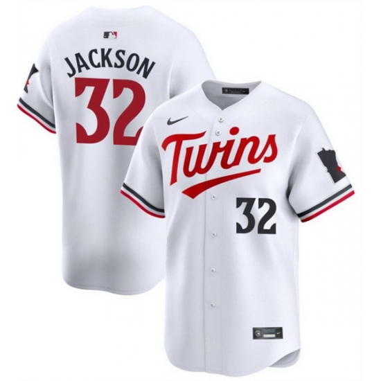 Men Minnesota Twins 32 Jay Jackson White 2024 Home Limited Cool Base Stitched Baseball Jersey Men Minnesota Twins 32 Jay Jackson White 2024 Home Limited Cool Base Stitched Baseball Jersey